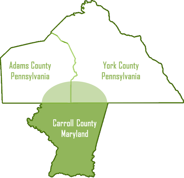 3 county map